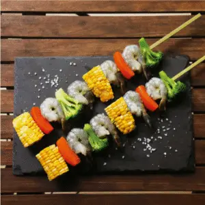 エビと野菜のビッグBBQ串 2本